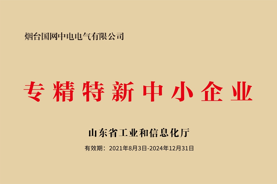 国网中电公司：山东省专精特新中小企业